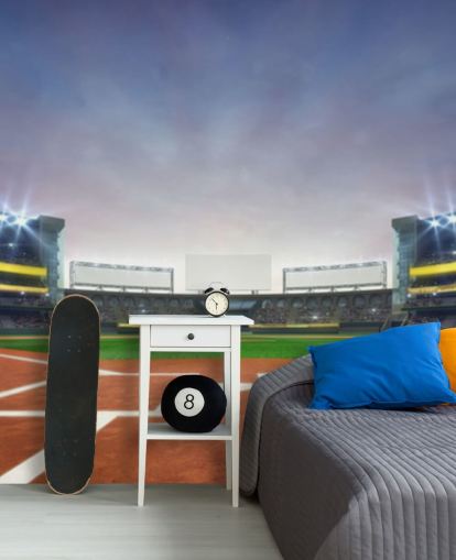 Terrain de baseball Papier peint Baseball Terrain de baseball Papier peint Baseball