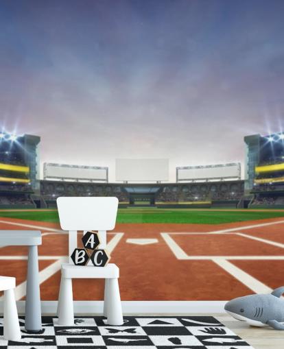 Diamante da baseball Carta da parati con baseball