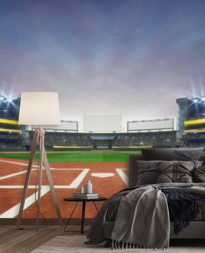 Diamante da baseball Carta da parati con baseball