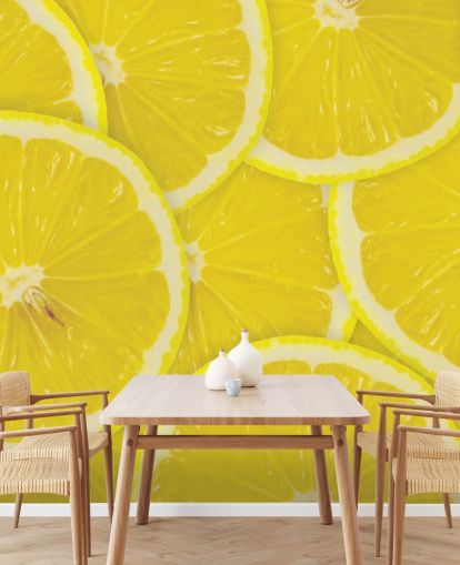 Papier Peint Fresque Gros Plan sur les Tranches Papier Peint Fresque Gros Plan sur les Tranches