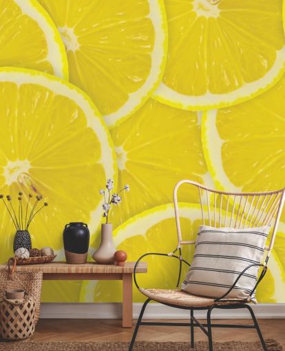 Papier Peint Fresque Gros Plan sur les Tranches