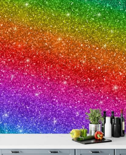 Mural de pared Arco iris inclinado 