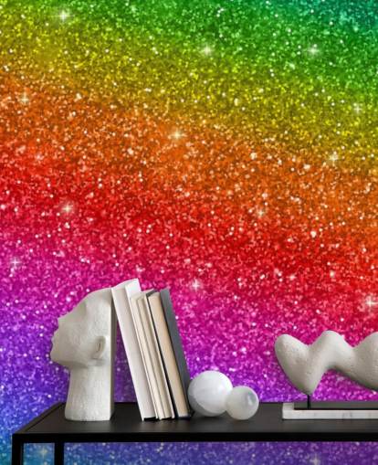 Slanted Rainbow Wall Mural Slanted Rainbow Wall Mural