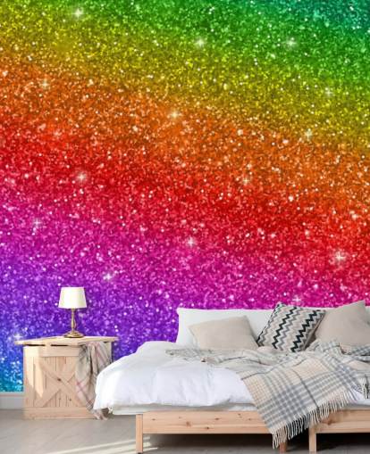 Slanted Rainbow Wall Mural Slanted Rainbow Wall Mural