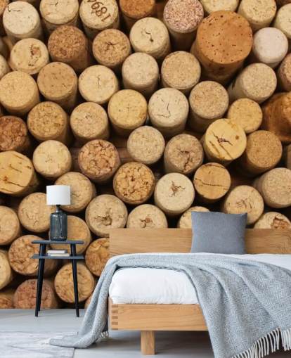 Wine Corks Montage Mural