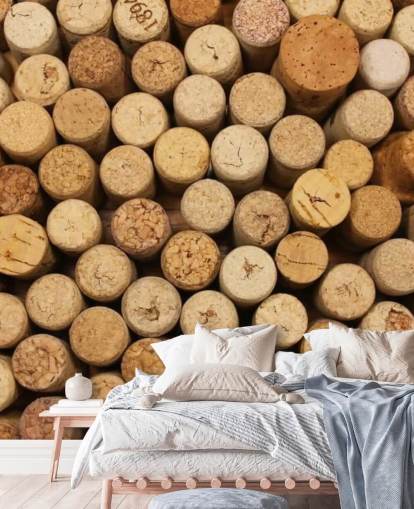 Wine Corks Montage Mural