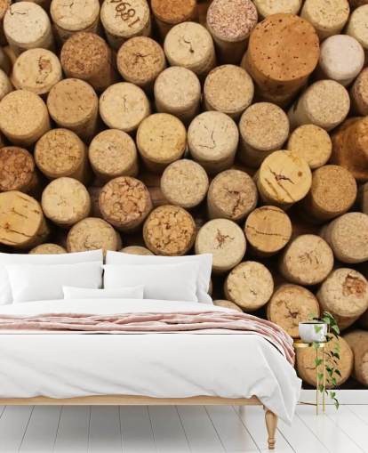 Wine Corks Montage Mural