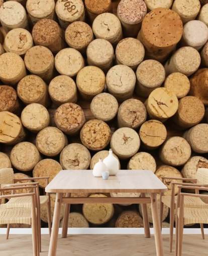 Wine Corks Montage Mural