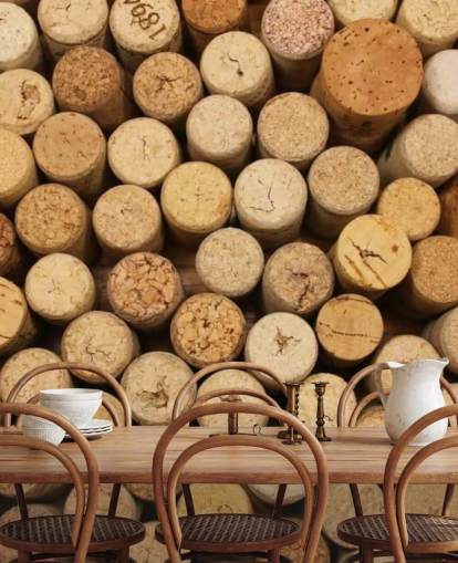 Wine Corks Montage Muurschildering Wine Corks Montage Muurschildering
