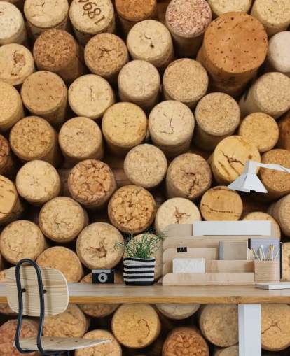 Wine Corks Montage Mural
