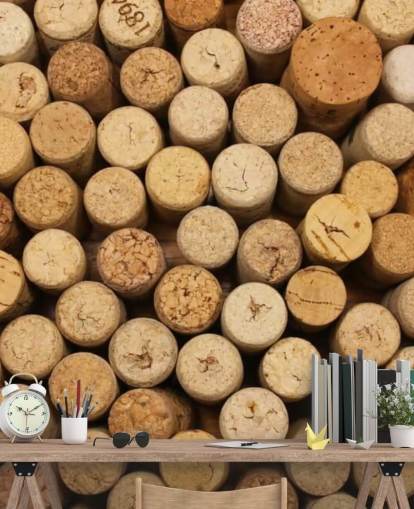 Wine Corks Montage Mural Wine Corks Montage Mural