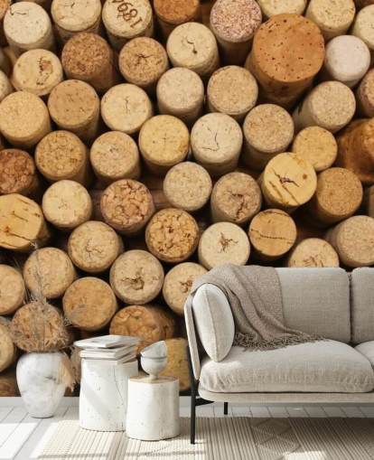 Wine Corks Montage Mural