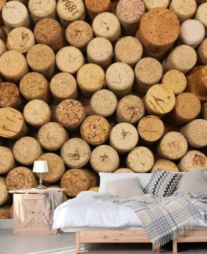 Wine Corks Montage Mural