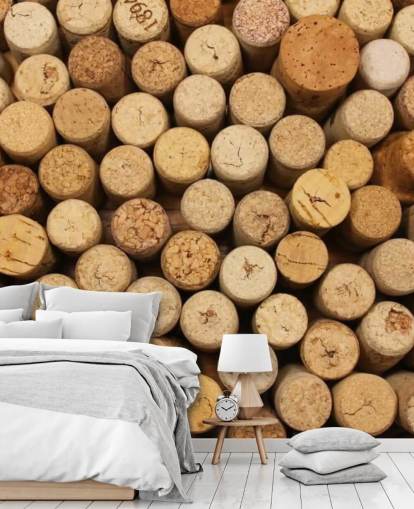 Wine Corks Montage Mural