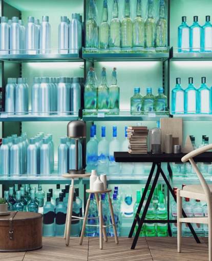 Behind the Bar Wallpaper