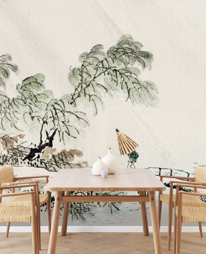 A Man Crossing the Bridge Mural