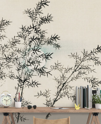 Papel pintado de bambú