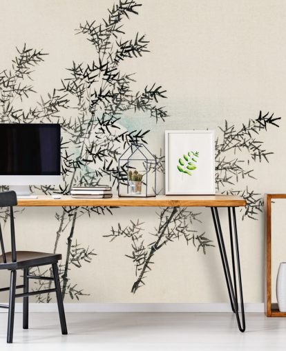 Papel pintado de bambú