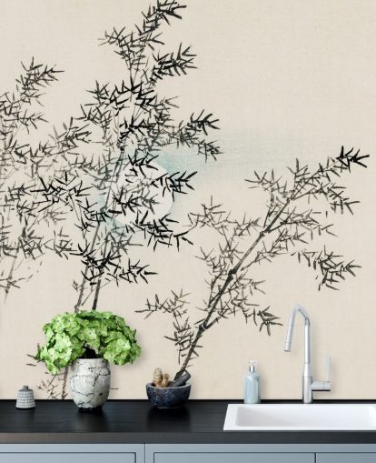 papel de parede bambu