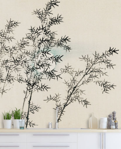 Papier peint en bambou