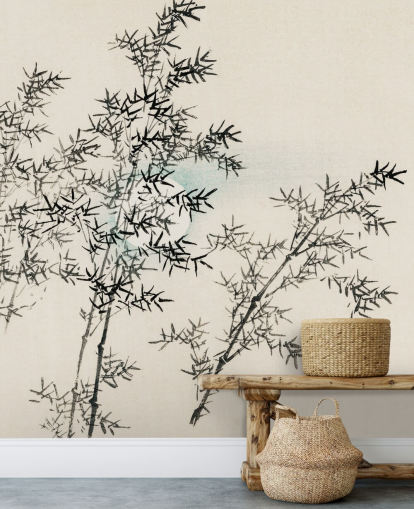 Papel pintado de bambú