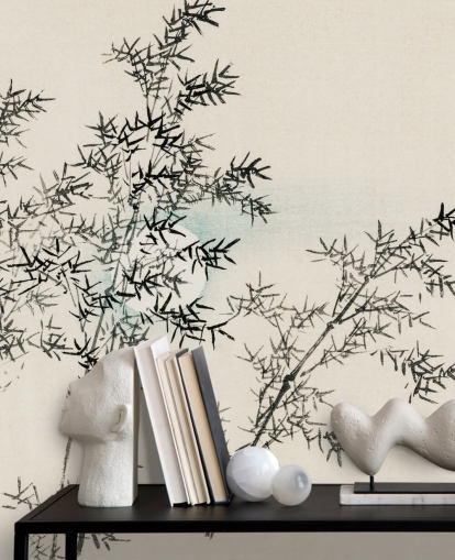 Papel pintado de bambú