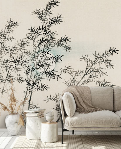 Papel pintado de bambú