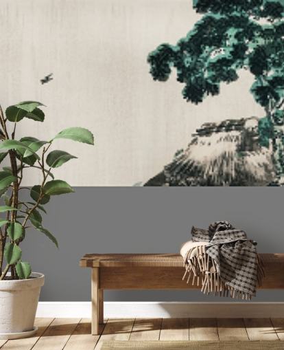 Sommerhus i Field Wallpaper Mural