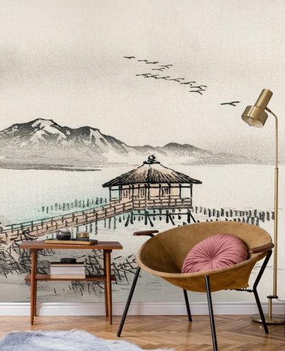 japanskt hus över havet tapeter japanskt hus över havet tapeter