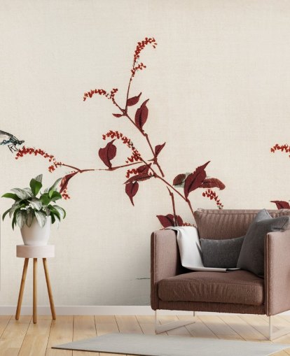 Dragonfly Bakgrunn Mural