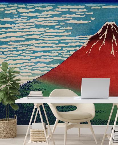 Mural da parede da manhã clara do vento fino