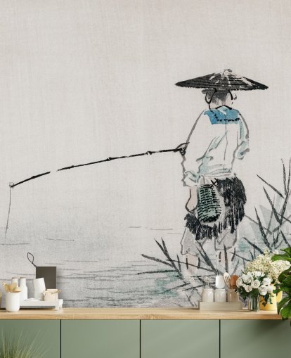 Fisherman Wallpaper Mural