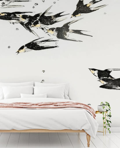 Papel pintado Urracas voladoras