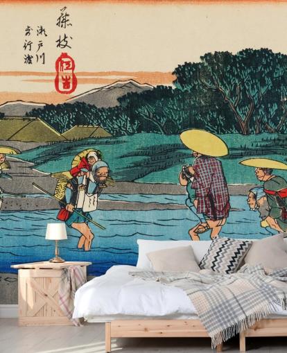 Fujieda Bakgrund Väggmålning Fujieda Bakgrund Väggmålning