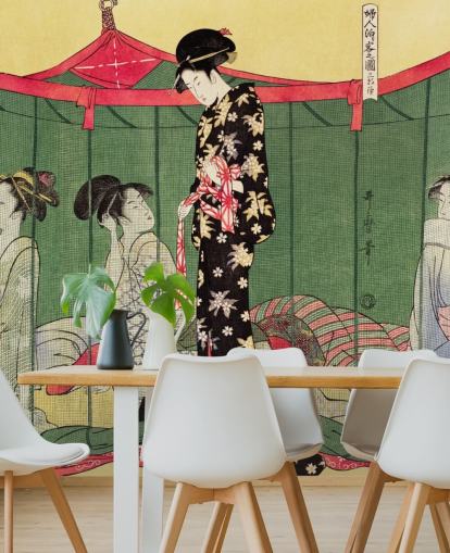 Decorazione murale Fujin Tomarikyaku No Zu 