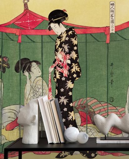 Fujin Tomarikyaku Ei Zu seinämaalaus Fujin Tomarikyaku Ei Zu seinämaalaus