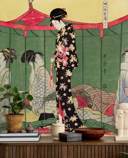 Fujin Tomarikyaku No Zu Mural Fujin Tomarikyaku No Zu Mural