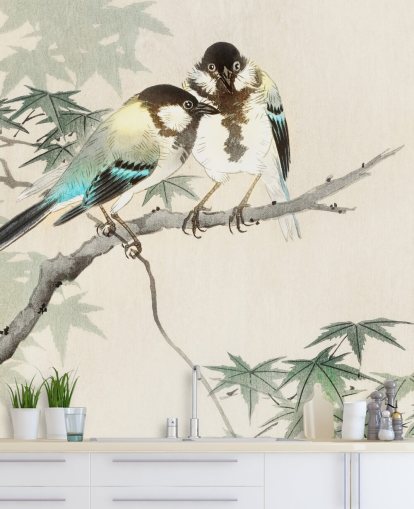 Store Bryster På Maple Branch Mural 