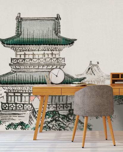 Japanische Architektur-Tapete 