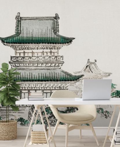 Japanilainen arkkitehtuuri taustakuva Japanilainen arkkitehtuuri taustakuva