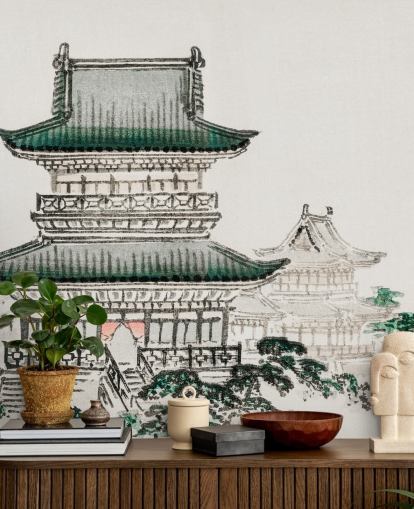 Papier peint d'architecture japonaise Papier peint d'architecture japonaise