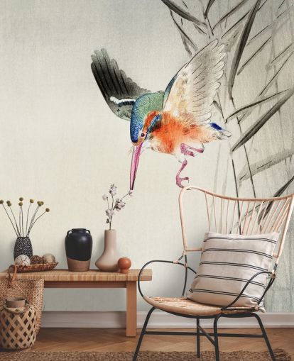 kingfisher wallpaper mural called Kingfisher Hunting for Fish in the Water at Wallsauce for bedrooms, living rooms and bathrooms kingfisher wallpaper mural called Kingfisher Hunting for Fish in the Water at Wallsauce for bedrooms, living rooms and bathrooms