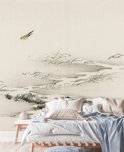 Papel de parede de paisagem oriental