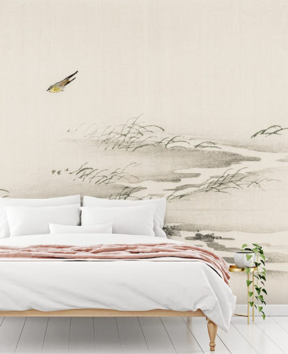 Papel de parede de paisagem oriental