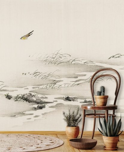 Orientalsk Landskap Bakgrunn Mural Orientalsk Landskap Bakgrunn Mural