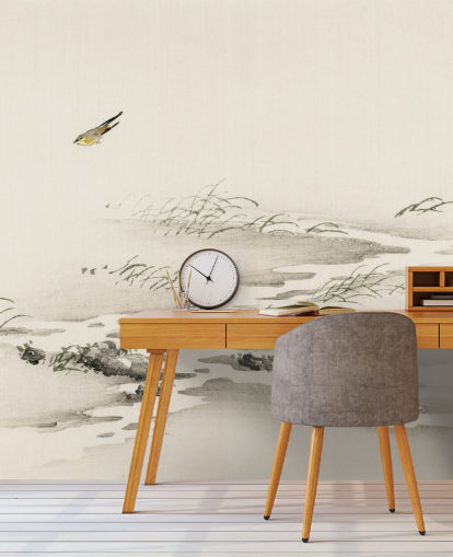 Papel de parede de paisagem oriental