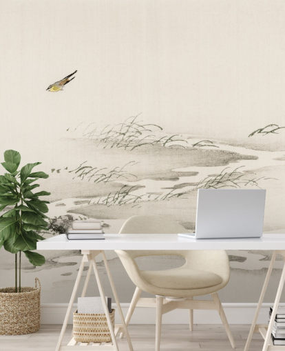 Papel de parede de paisagem oriental