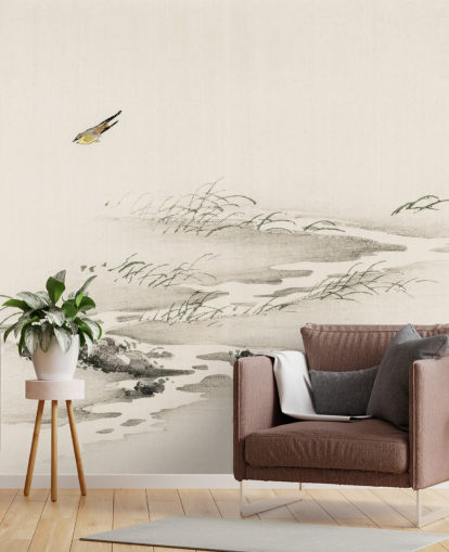 Papel de parede de paisagem oriental