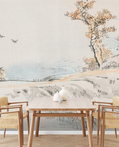 Decorazione murale con paesaggio Decorazione murale con paesaggio