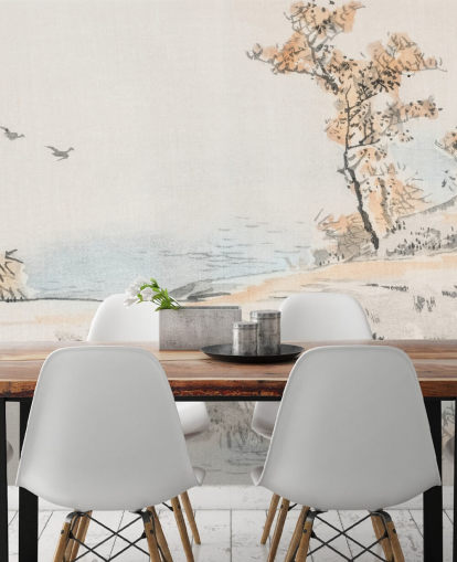 Decorazione murale con paesaggio 